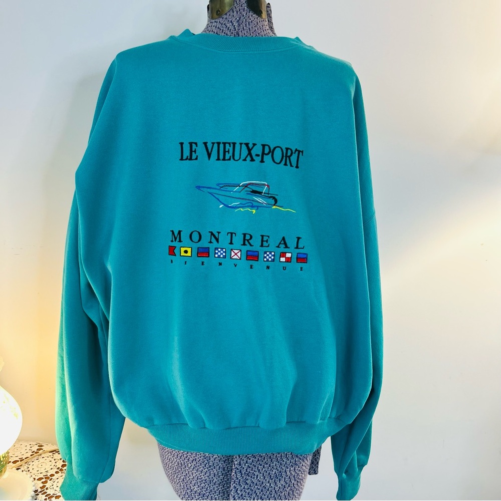 Faded Glory Green  Knit Sweater vintage